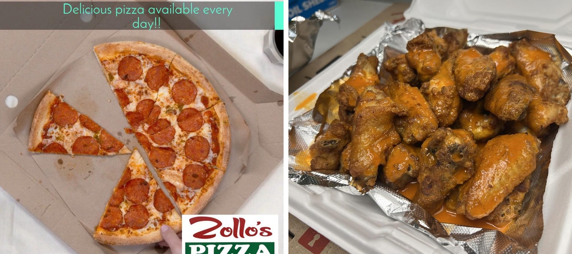 Zollo's Pizza Menu